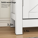 Farmhouse Storage Cabinet With Drawer And Adjustable Shelf