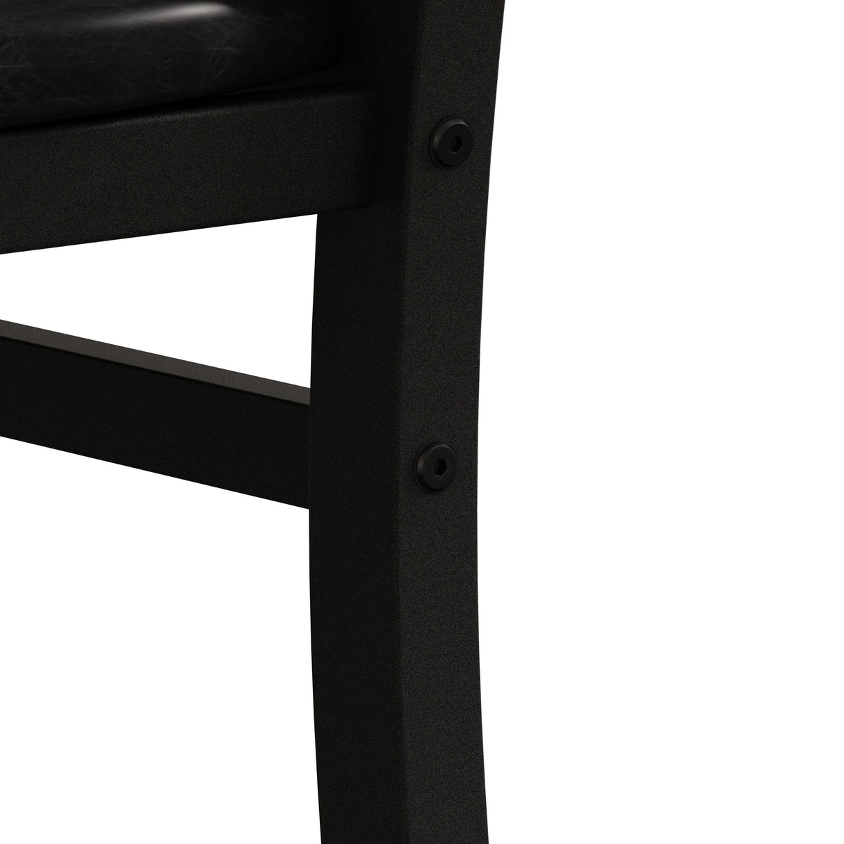 Metal Dining Chairs With Steel Legg, High Back Armless Design