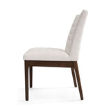 Upholstered Dining Chairs With Rubber Legs (Set of 2)