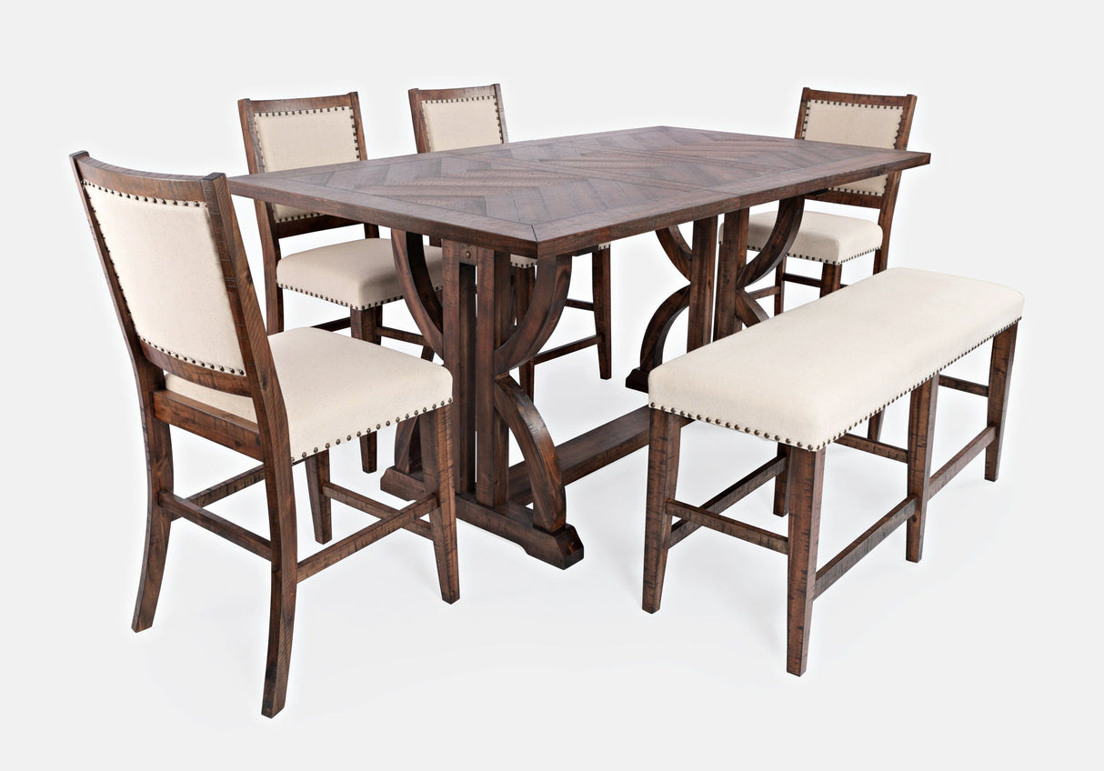 Fairview - 6 Piece Dining Set - Oak / Beige