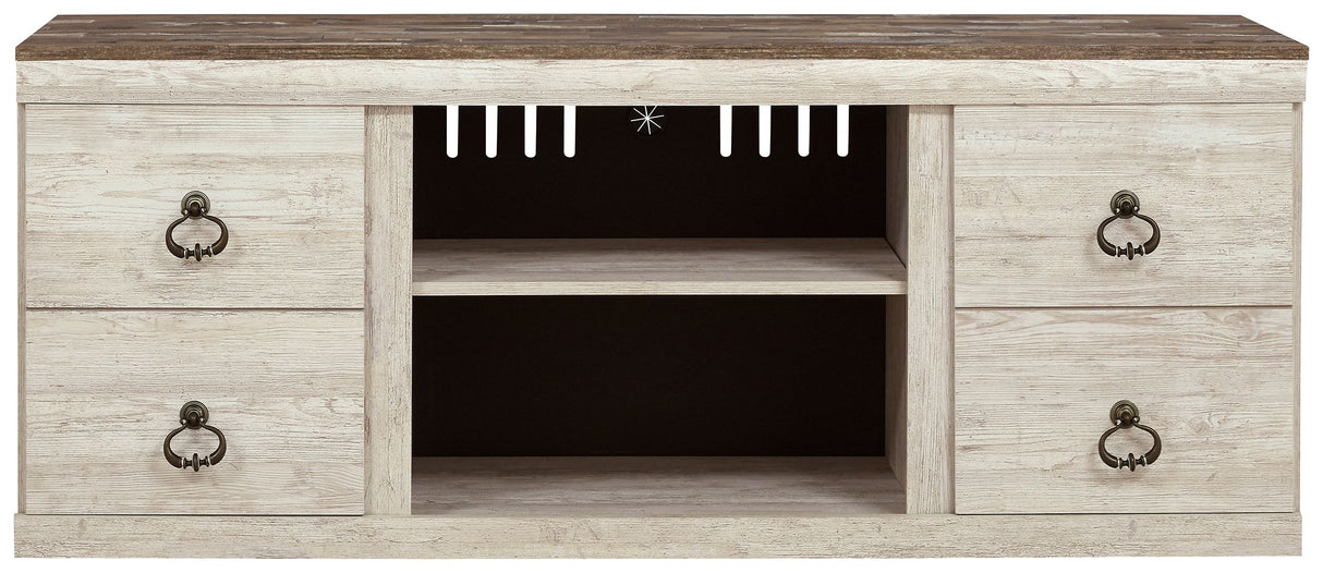 Willowton - TV Stand With Fireplace Option