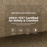 5 Pieces Outdoor Patio Bar Set, Rounded Square Table & 4 Aluminum Bar Stools