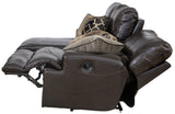 Como - 3 Piece Italian Leather Match Reclining Sofa