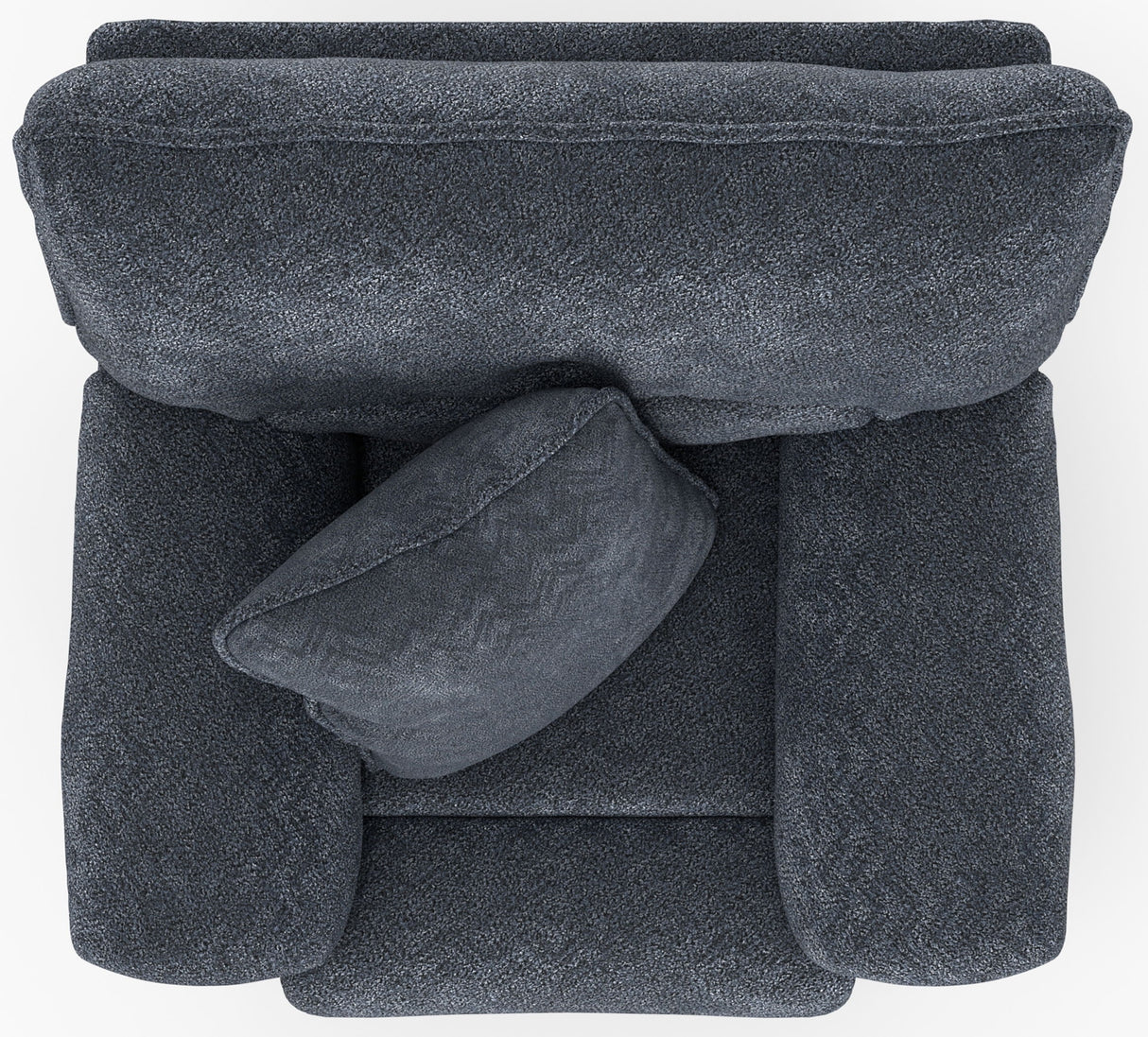 Paxon - Deep Seat Power Lay Flat Recliner With Power Adjustable Headrest - Smoke