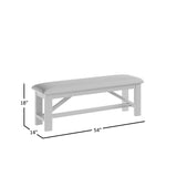 Kona Grove - Upholstered Bench - Chocolate Dark Brown