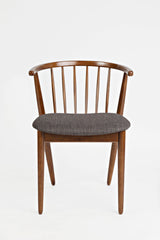Copenhagen - Denmark Side Chair (Set of 2) - Brown With Gray Upholstery