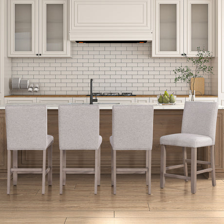 Taylor - Counter Chair (Set of 2) - Light Brown / Gray