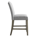 Grayson - Counter Chair - Gray / Light Brown