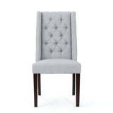 Sophisticated Tufted Dining Chair With High Back Design