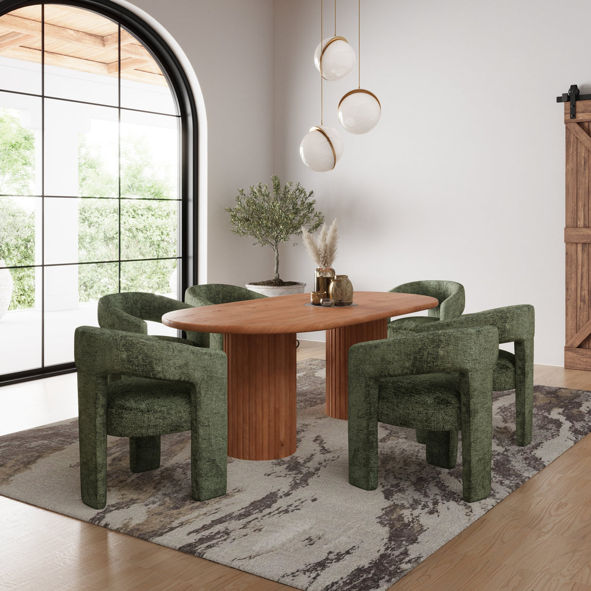 Breck 84" Double Pedestal Dining Table