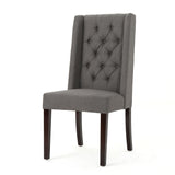 Sophisticated Tufted Dining Chair With High Back Design