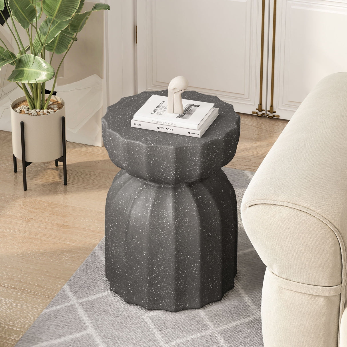 Outdoor And Indoor Waterproof Coffee Table (Set of 2) - Gray