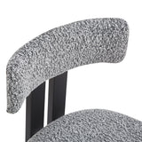 Modern Upholstered Armless Dining Chairs With Metal Legs