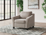 Willarae - Taupe - 2 Pc. - Chair And A Half, Ottoman
