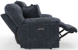 Paxon - Deep Seat Power Reclining Sofa With Power Adjustable Headrest - Smoke