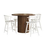 Auden - 5 Piece Counter Height Set - White