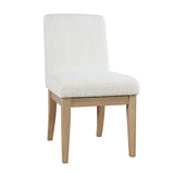 Sequoia - Upholstered Dining Chair (Set of 2) - Natural Brown / White