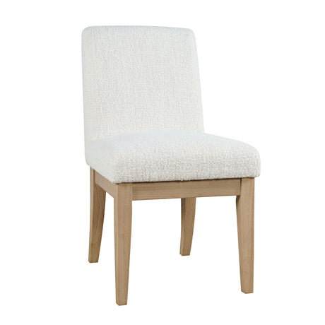 Sequoia - Upholstered Dining Chair (Set of 2) - Natural Brown / White