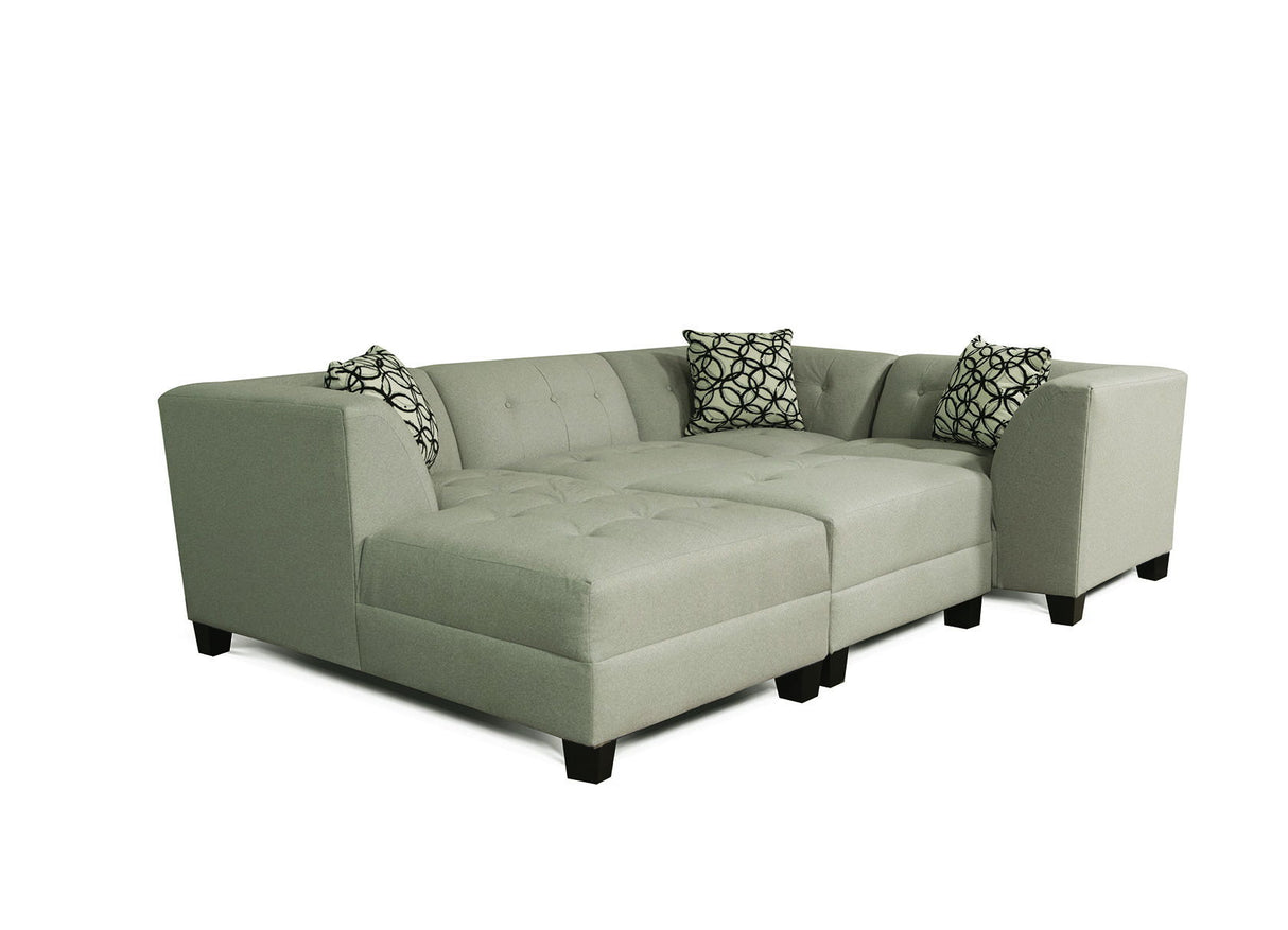 SoHo Living - Miller 4 Piece Sectional & Ottoman