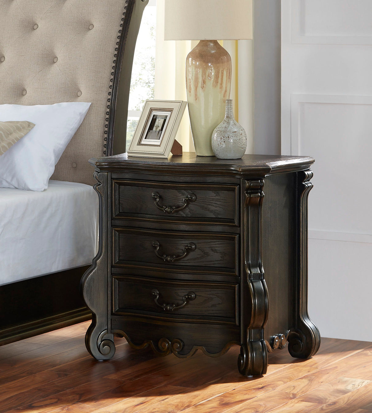Rhapsody - 6 Piece King Bedroom Set - Dark Brown