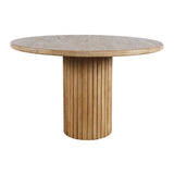 Breck - 48" Pedestal Dining Table - Brown