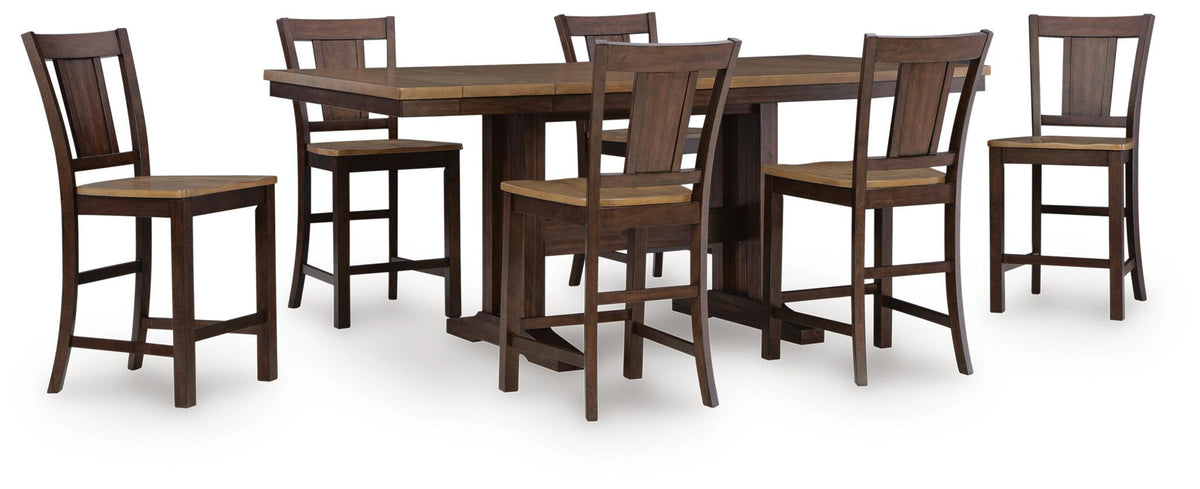 Rylandeen - Counter Height Extension Dining Table Set