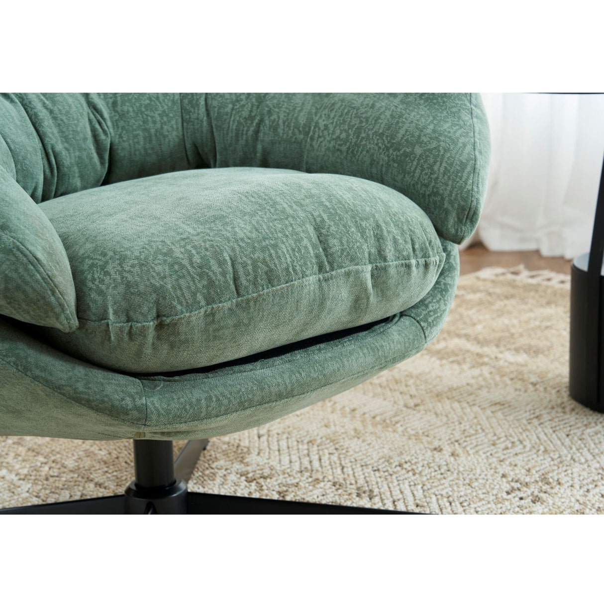 Modern Chenille Office Chair With 360 Degree Swivel