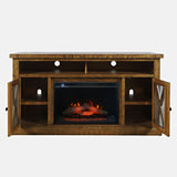 Telluride - Electric Fireplace Media Console - Gold