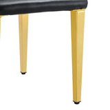 Elegant Upholstered Chairs With Metal Legs