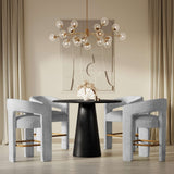 Gwen - 5 Piece Counter Dining Set - Black Table