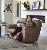 Hollins - Power Reclining Loveseat - Coffee