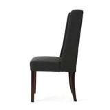 Sophisticated Tufted Dining Chair With High Back Design