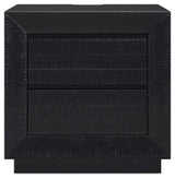 Londer - Black - Two Drawer Night Stand