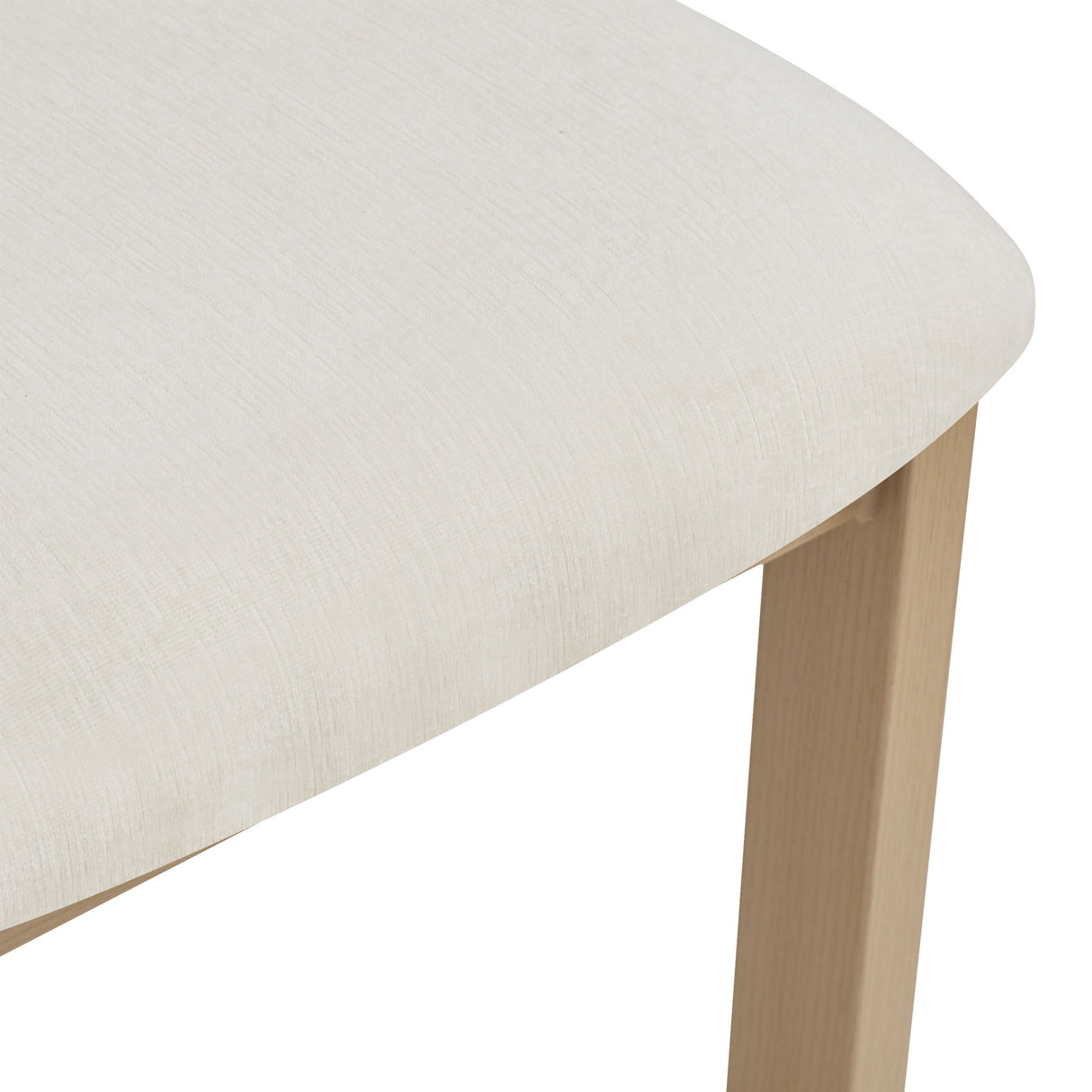 Modern Upholstered Armless Dining Chairs With Metal Legs