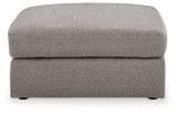 Lindon - Oversized Accent Ottoman - Smoke
