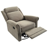 360 Degrees Swivel Recliner Manual Rocking Recliner Home With Adjustable Backrest