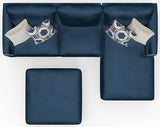 Jetson - Sectional, Accent Pillows & Cocktail Ottoman Set