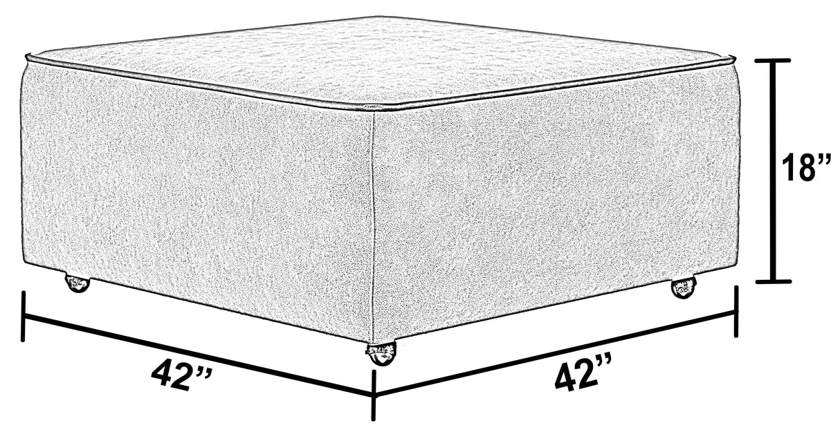 Nico - Castered Cocktail Ottoman