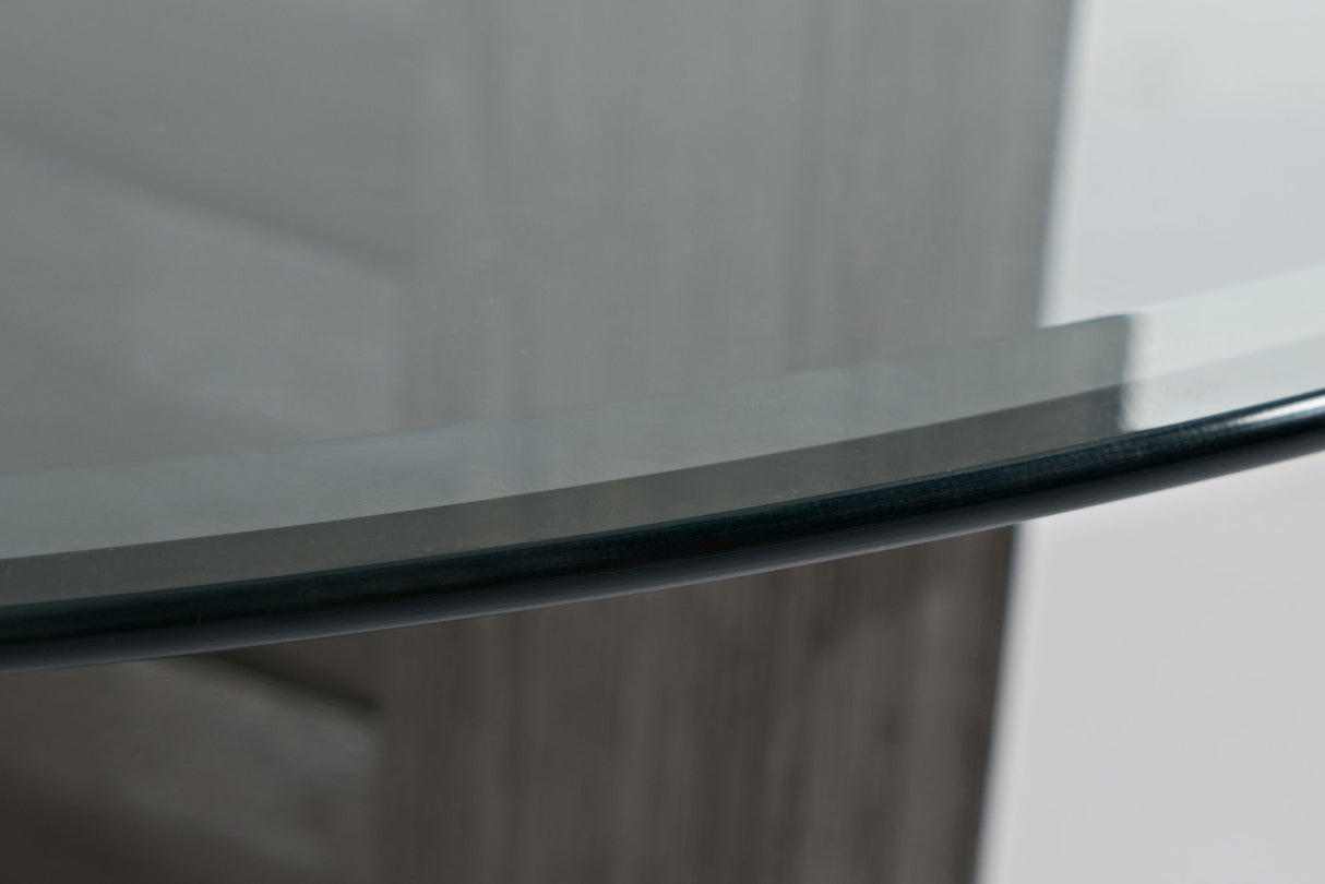 Altamonte - Glass Table - Brushed Gray