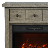 Telluride - Electric Fireplace Media Console - Driftwood Gray