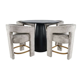 Gwen - 5 Piece Counter Dining Set - Black Table
