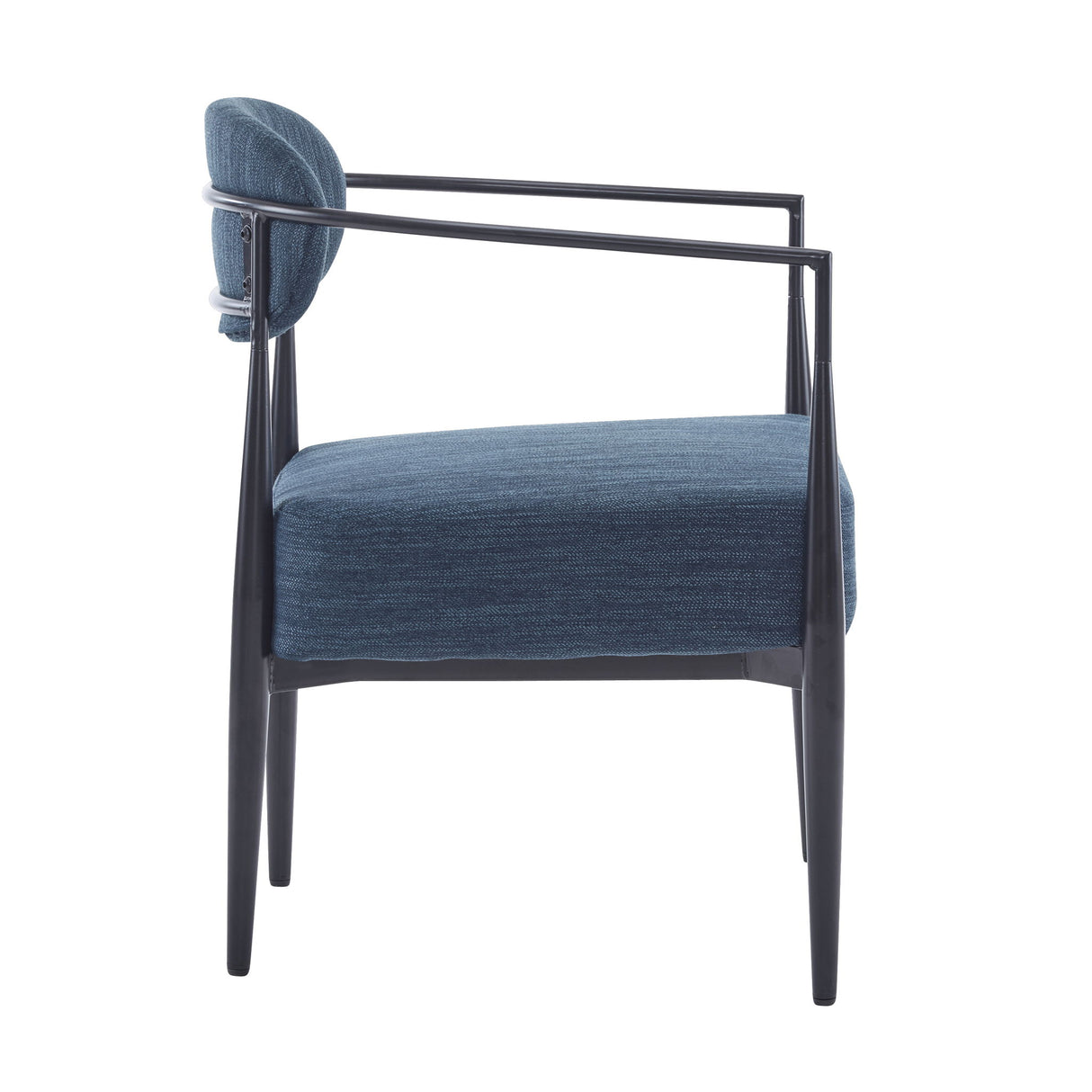 Modern Upholstered Accent Armchair With Pocket Spring Seat