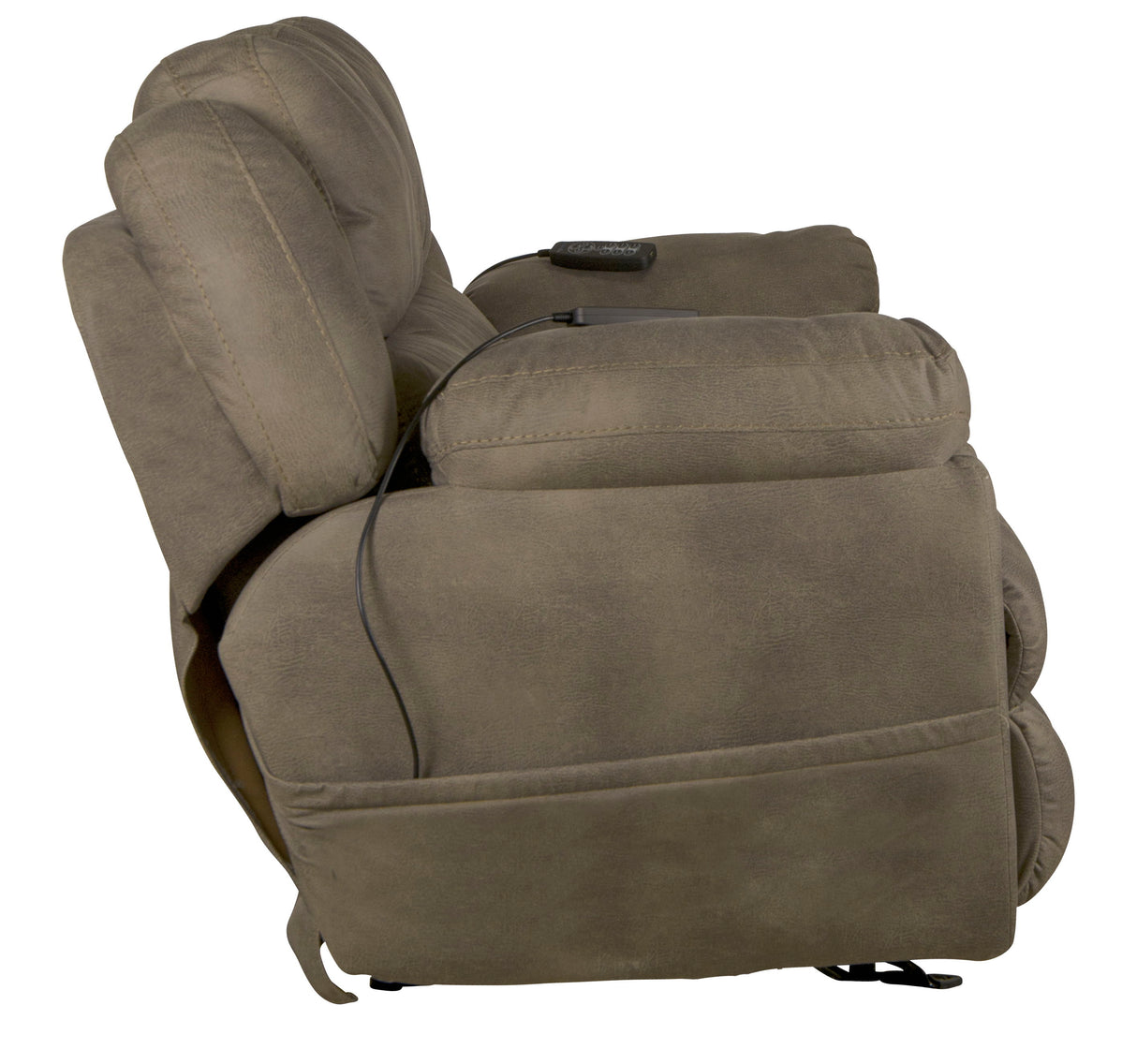 Flynn - Power Lay Flat Rocking Loveseat With Power Adjustable Headrest & Lumbar And Dual Heat & Massage - Fig