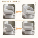 Swivel Barrel Chair With 360 Degree Rotation