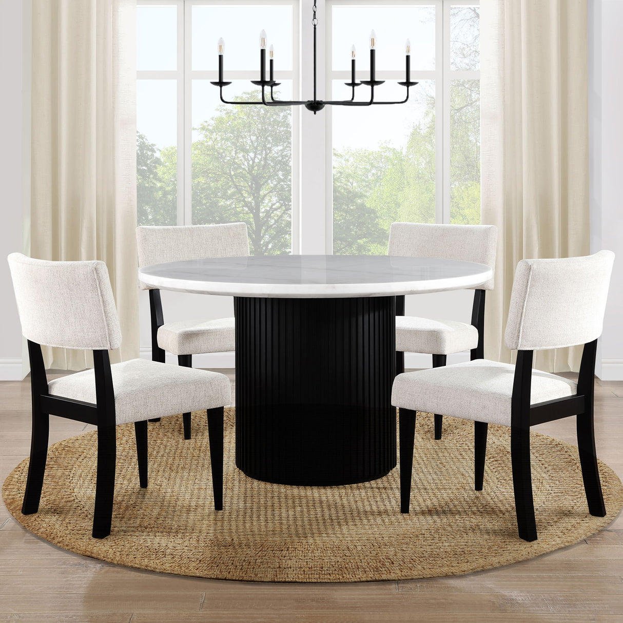 Colvin - Dining Set With Upholstered Chairs