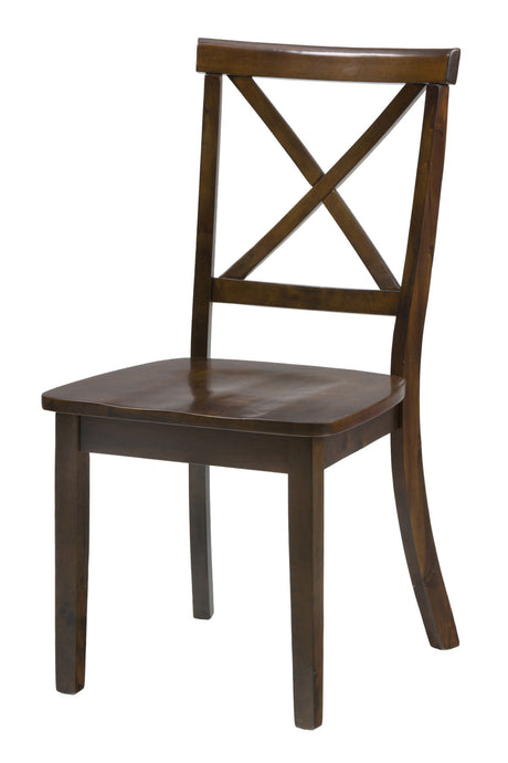 Richmond Cherry - X Back Chair (Set of 2) - Cherry Brown