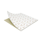 Copper Mattress Protector flat lay showing geometric pattern
