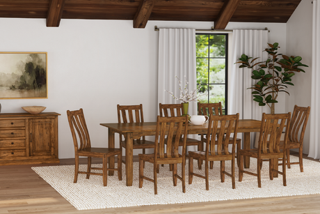 Silverdale Dining Slatback Chair Wood Seat