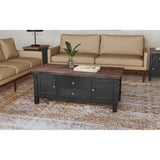 Stormy Ridge Occasional Coffee Table W/ Casters