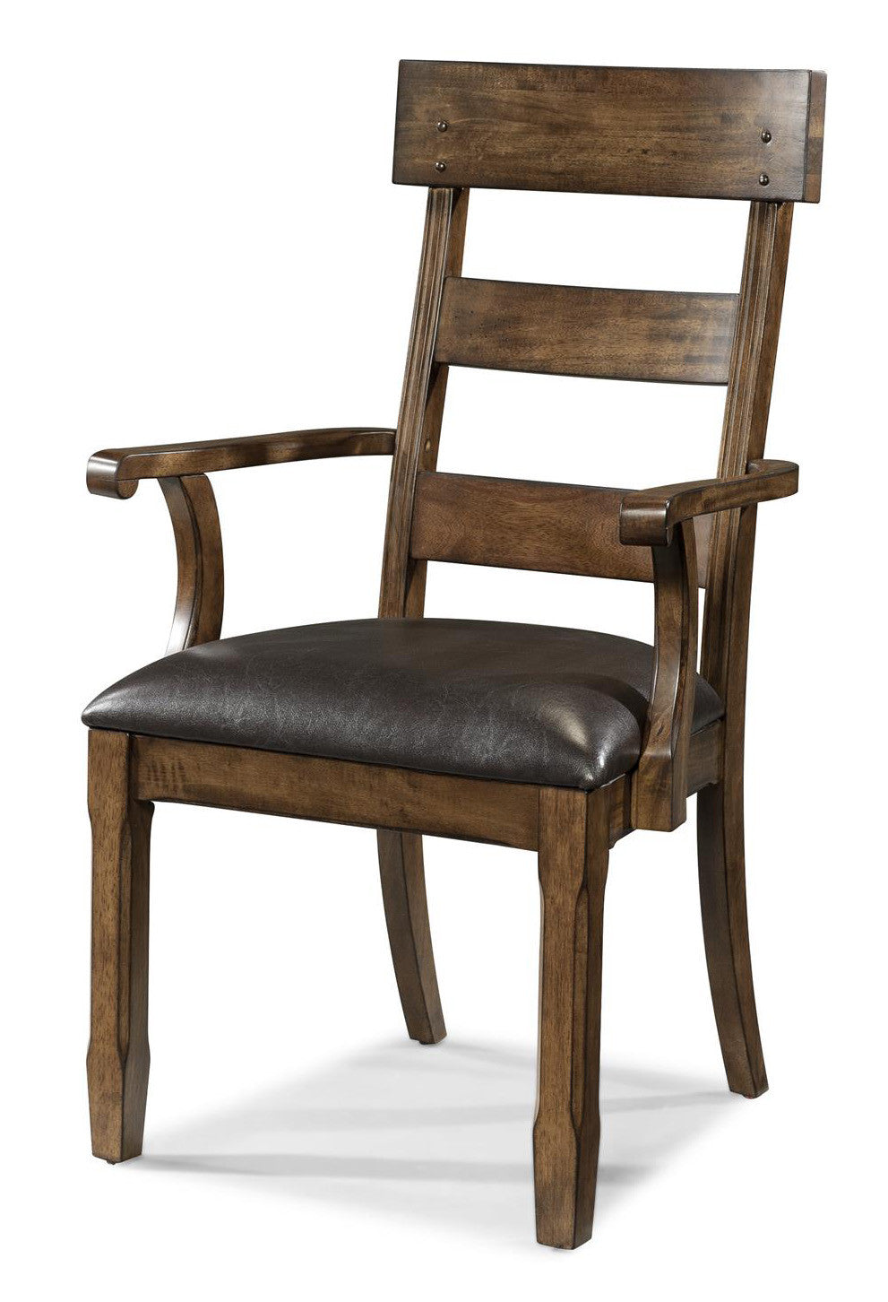 Ozark Dining Plank Upholstered Arm Chair
